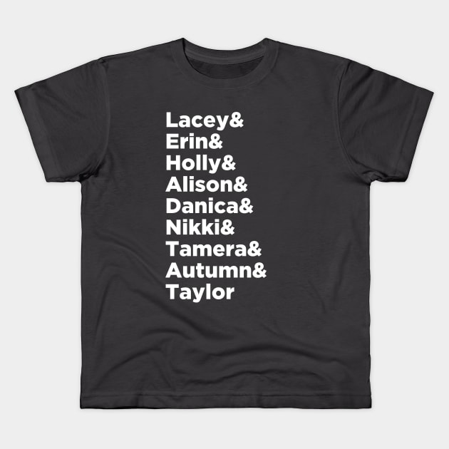 The Latest Ladies of Christmas (Movies) Kids T-Shirt by We Love Pop Culture